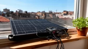 panel słoneczny na parapet